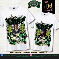 Senior "Last Lap" Graduation Canva 13x 19 Digital Template (Black & Green)