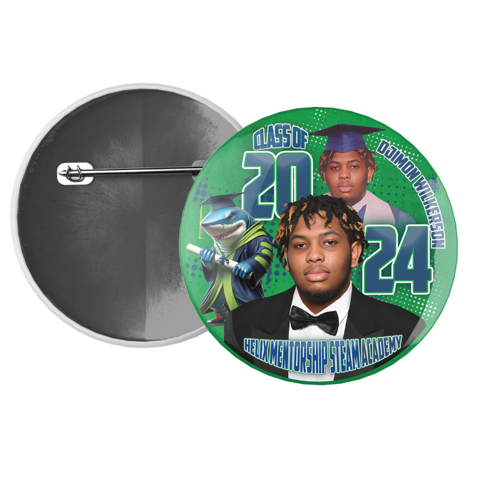 3" Button Pin